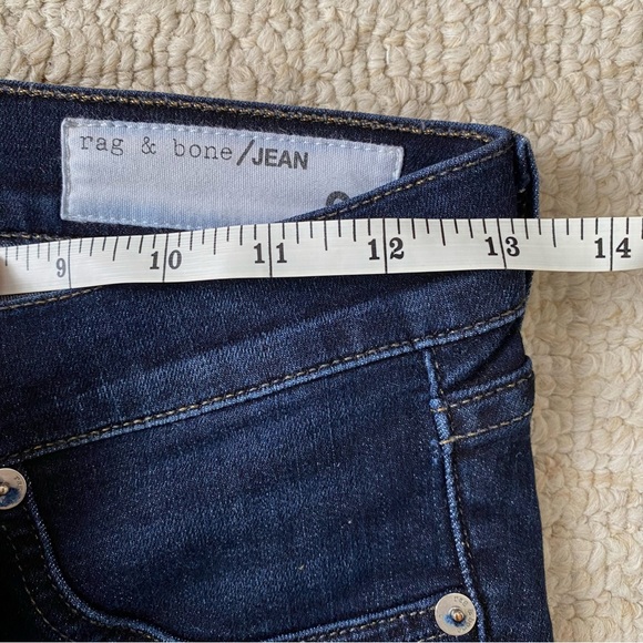 RAG & BONE sz 25 Dark Blue Skinny Capri Jeans - Picture 4 of 15